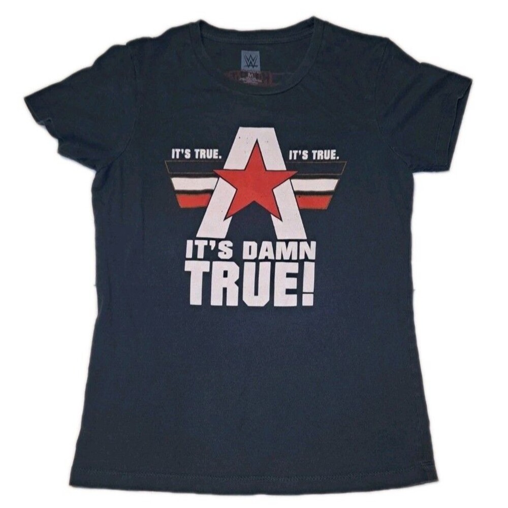 Kurt Angle WWE Women’s M Graphic Tee Wrestling T-Shirt Official It's Damn True